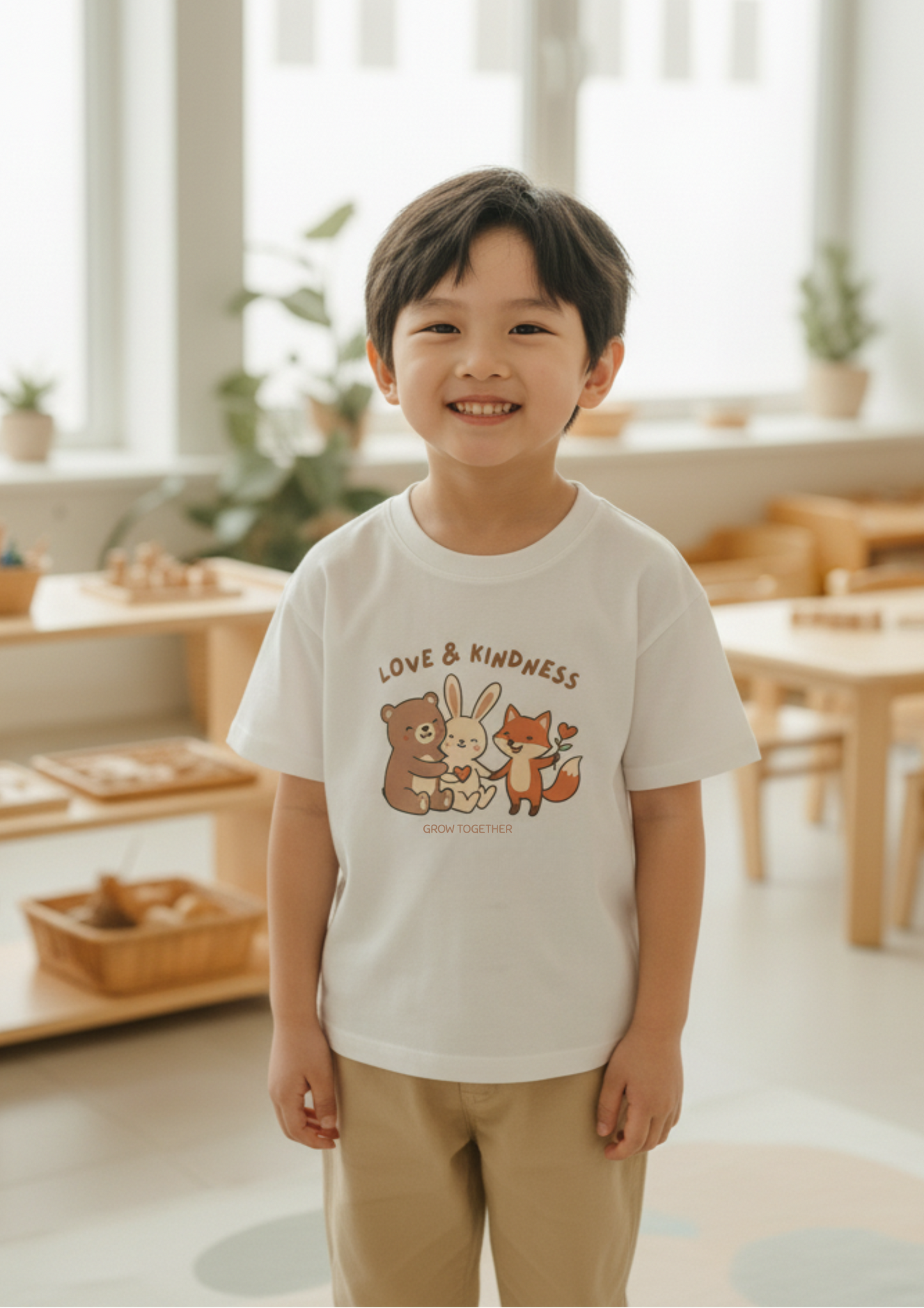 Love and Kindness Grow Together Kids T-Shirt