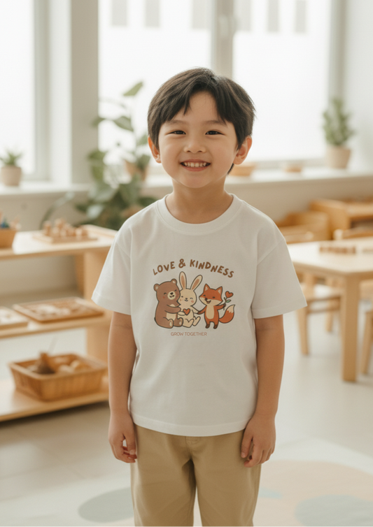 Love and Kindness Grow Together Kids T-Shirt