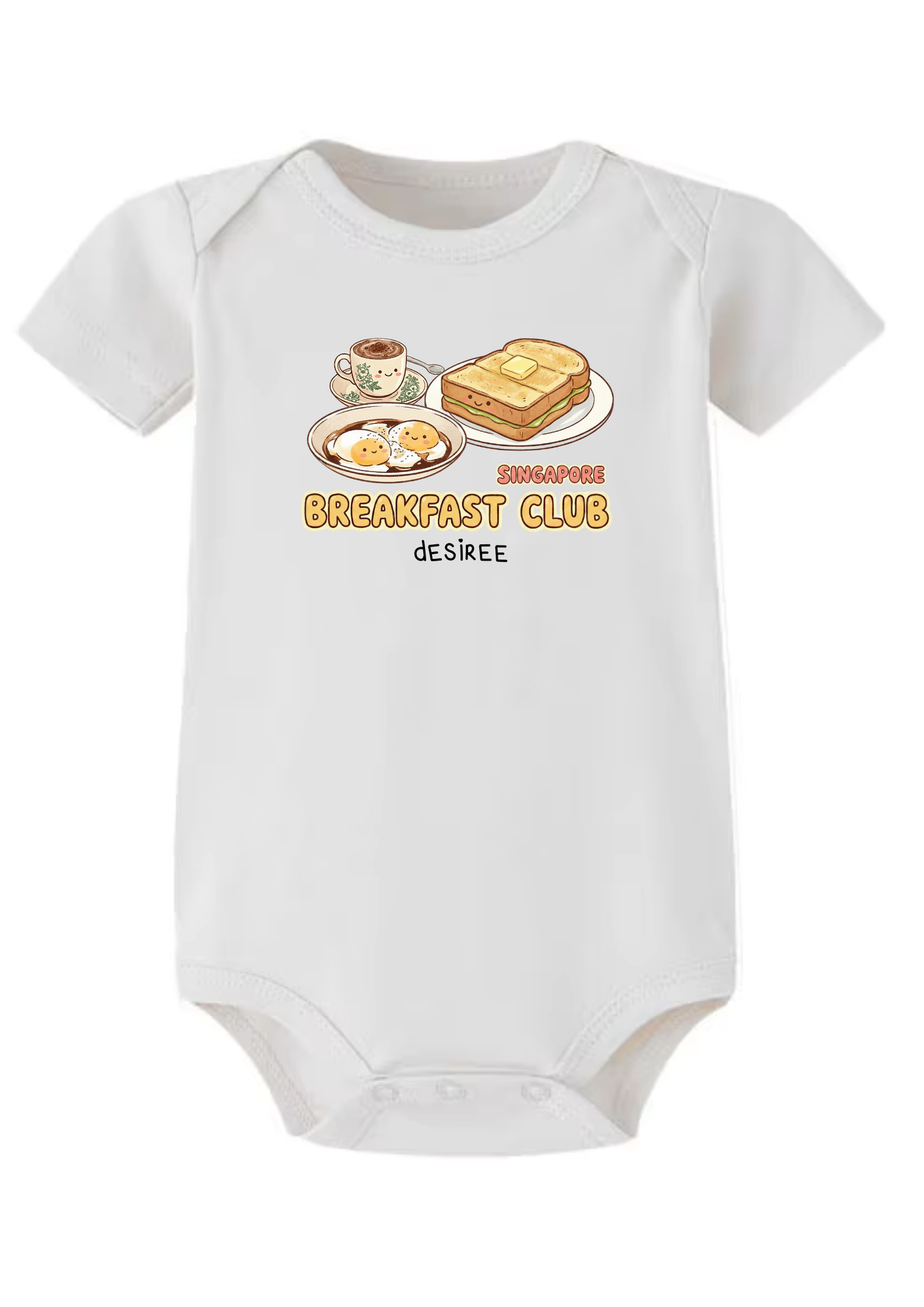 Singapore Breakfast Club Baby Onesie