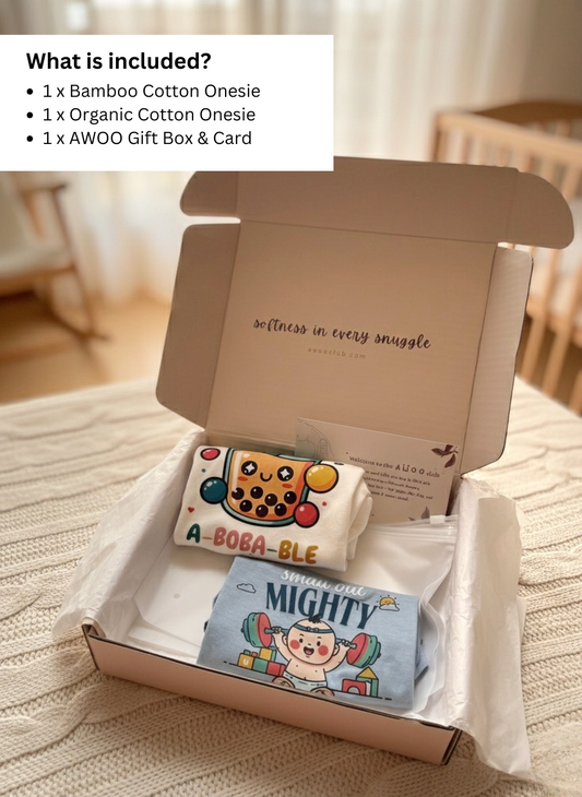 AWOO Snuggle & Cuddle 2 pcs Set (Suitable for New Born, 100 days celebration)