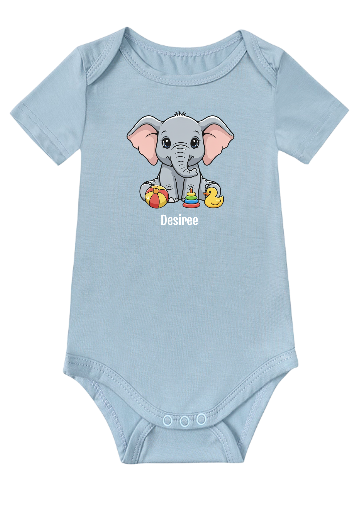 Sweet Elephant Baby Onesie