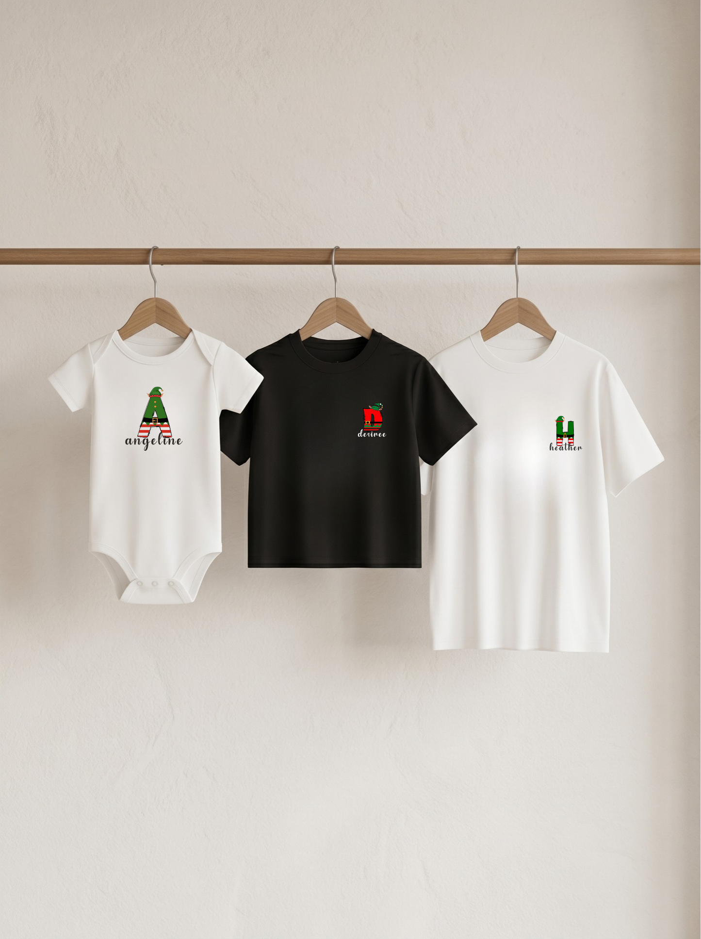 Christmas Elf Initial Matching Set