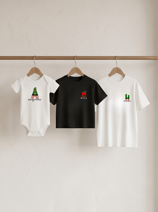 Christmas Elf Initial Matching Set