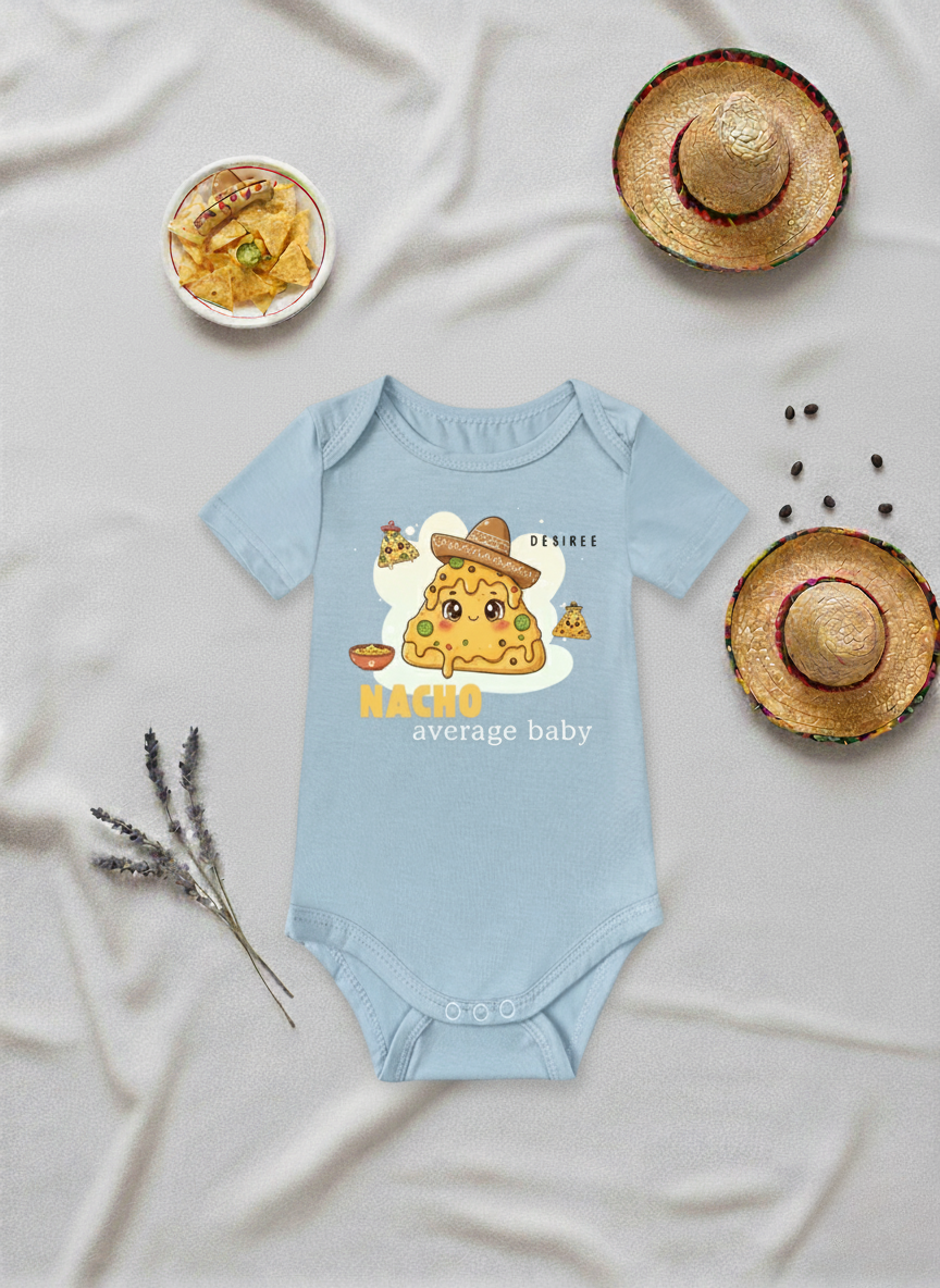 NACHO Average Baby Onesie (Bamboo Cotton)