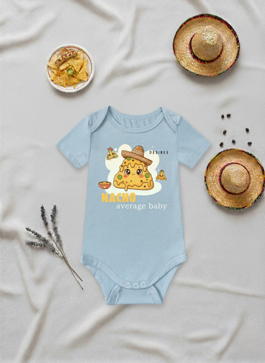 NACHO Average Baby Onesie (Bamboo Cotton)