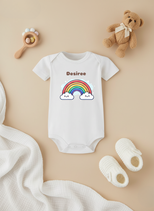 Cuteness Over The Rainbow Onesie (Organic Cotton)