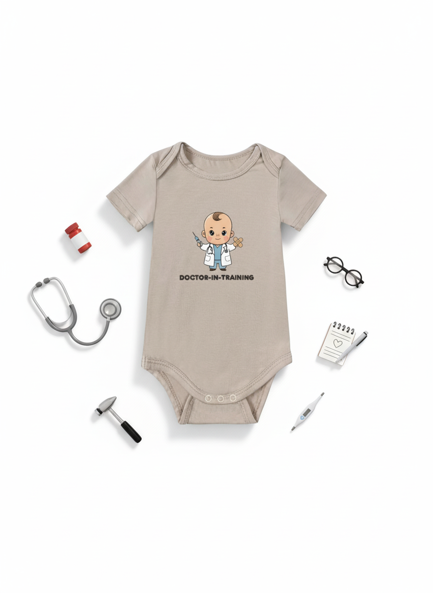 Doctor-in-Training Baby Onesie (Bamboo Cotton)
