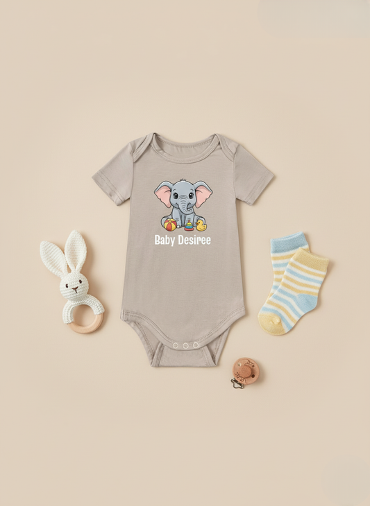 Sweet Elephant Onesie (Bamboo Cotton)