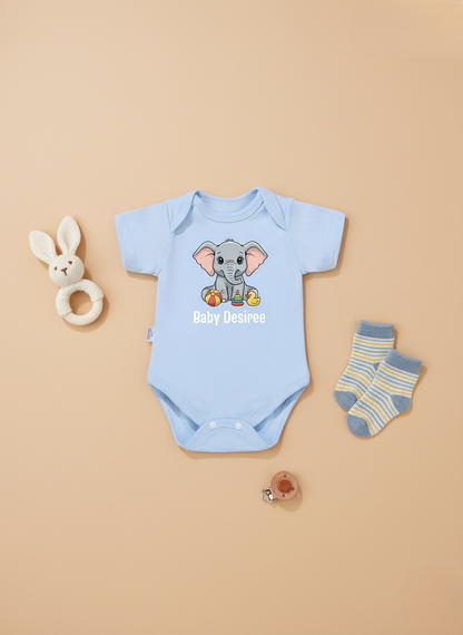 Sweet Elephant Onesie (Organic Cotton)