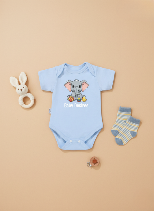 Sweet Elephant Onesie (Organic Cotton)
