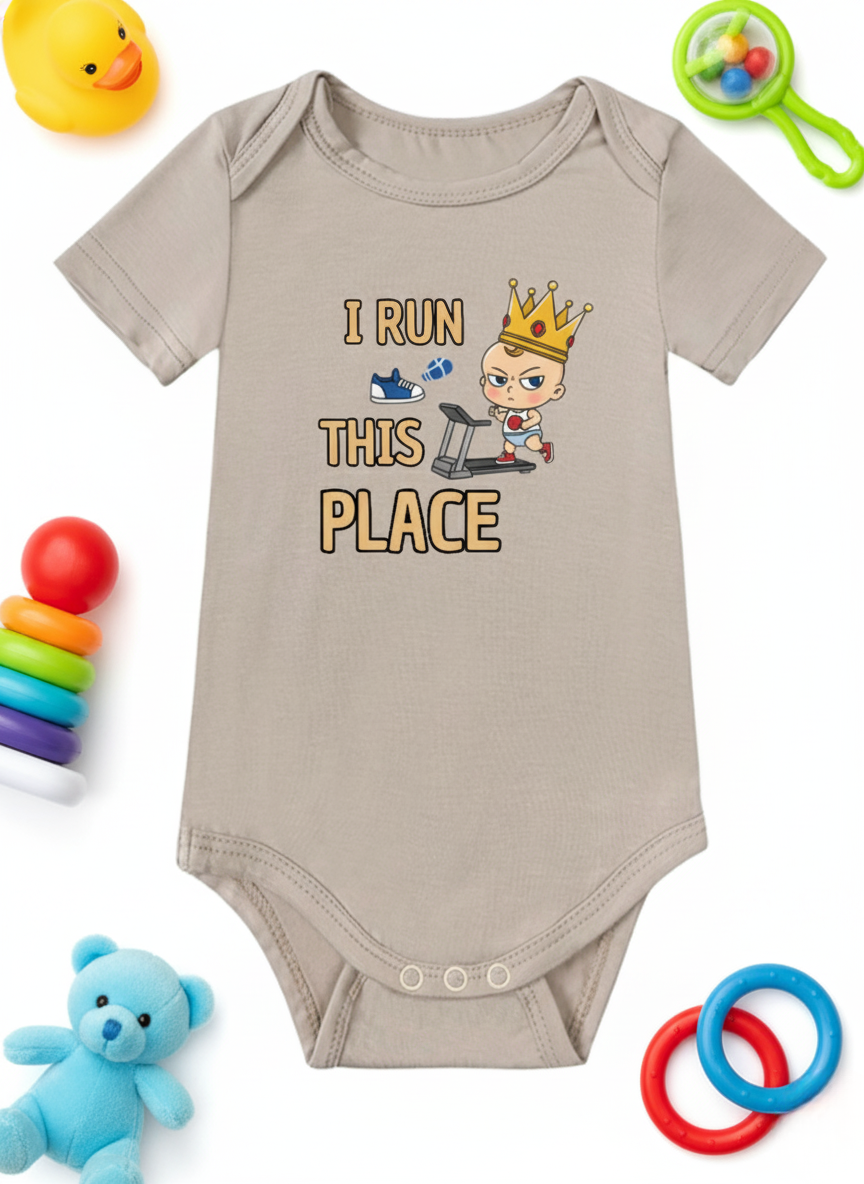 I Run This Place Baby Onesie