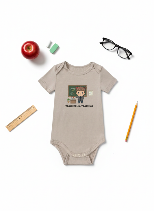Teacher-in-Training Onesie (Bamboo Cotton)