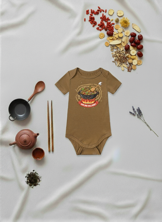 Wok and Roll Baby Onesie (Bamboo Cotton)